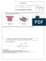 Avaliação GEOMETRIA - 2013