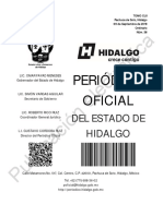 Decreto Número. 203. - Que Reforma, Deroga y Adiciona Diversos Artículos Del Código Electoral Del Estado de Hidalgo