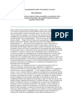 Efectos de Un Pensamiento Crítico en La Práctica y La Teoría