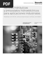 Válvulas Hidráulicas y Presostatos Hidroeléctricos para Aplicaciones Industriales