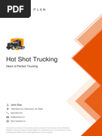 Hot Shot Trucking Business Plan