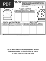 Predicting Student Recording Sheet