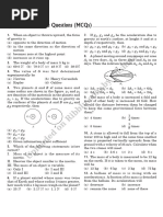 MCQ Questions With Answers Class 9 Chapter 10 Gravitation