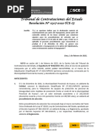 Tribunal de Contrataciones Del Estado: Resolución #0307-2022-TCE