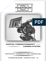 Digital Cinematography Camera System: Hd900F Operation Manual Hardware Version /3