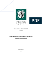 Femicidio en El Código Penal Argentino