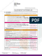 Reglement Interieur - 22-23