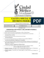 Gaceta Oficial Del Distrito Federal