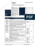 Muestra de Desarrollo de Ficha de Actividad Programas de Estudio