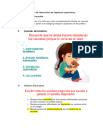 Informe de Elaboración de Hipótesis Explicativas 1