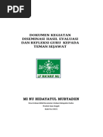 Dokumen Kegiatan Diseminasi Hasil Evaluasi Dan Refleksi Guru Kepada Teman Sejawat