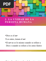 Unidad de La Persona Humana