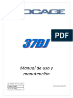 Socage 37DJ Manual de Uso y Mantenimiento