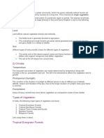 Natural Vegetation Notes