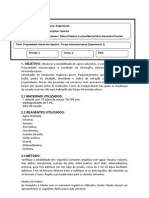 Propriedades Físicas Dos Líquidos - Forças Intermoleculares (Experimento 3) .....