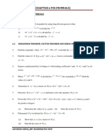 Self Extra Exercises Polynomials