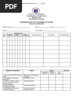 Monitoring Tool For The Opening of Classes SY 2023 2024