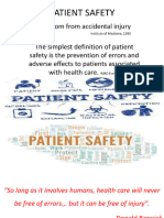 Patient Safety 1, 2