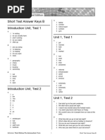 Sol3e Preint Short Test Answer Keys B