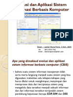 Evolusi Dan Aplikasi Sistem Informasi Berbasis Komputer