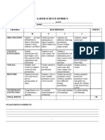 Earth Science Rubrics.