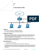 3.7.10 Lab - Use Wireshark To View Network Traffic