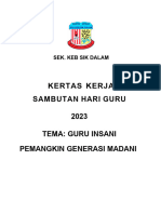 Kertas Kerja Sambutan Hari Guru 2023