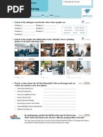 Tourism Services Worksheet