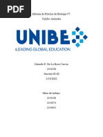 Informe de Práctica 7 de Biología I Gerardo de La Rosa