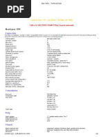 Opel Zafira - Technical Data