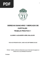 TP 1 Derecho Bancario y Mercado de Capitales Aprobado Con 9