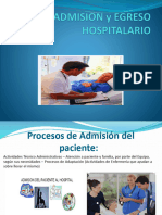 ADMISION y EGRESO HOSPITALARIO