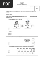 Prueba 1° Adición y Sustracción