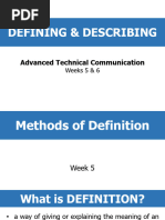 Advanced Technical Communication Weeks 5 6