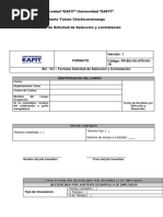 Formato Solicitud de Selección y Contratación 1