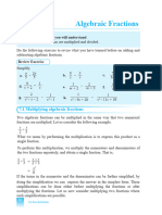 Algebraic Fractions