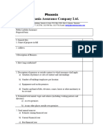 Public Liability Insurance - Proposal Form