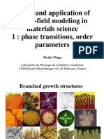 Slides For A Course On Phase-Field Models Given in 2016, Session 1