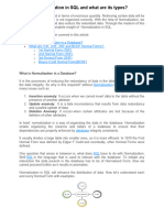 What Is Normalization in SQL and What Are Its Types