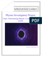 Physics Investigatory Project