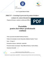 Coaching În Procesul de Predare-Învățare-Evaluare În Context Blended-Learning - Portofoliu