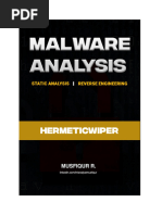 Static Analysis and Reverse Engineering of HermeticWiper