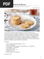 Galletas Sin Gluten en 25 Minutos