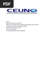 Materia Derecho Procesal Civil Redactar Media Cuartilla Sobre Que Entiendes Por Derecho Procesal Civil