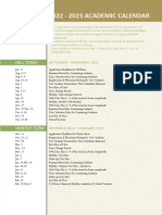 2022-2023 Academic Calendar