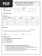 Banksman Competency Assessment Form