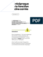 La Réciproque de La Fonction Racine Carrée - Seco