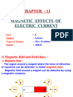 Magnetic Effects of Electric Current