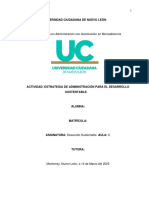 Desarrollo Sustentable Semana 9 Estrategia de Administración para El DS Mapa Conceptual y Preguntas