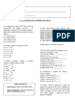 7o Ano Exercicio Numeros Positivos e Negativos